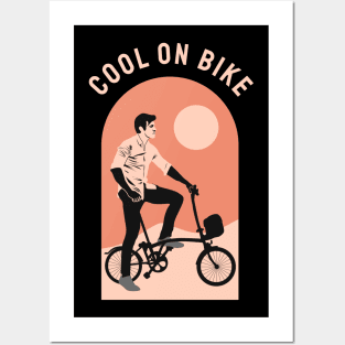 cool on bike Posters and Art